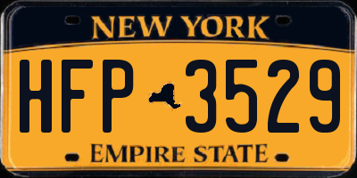 NY license plate HFP3529