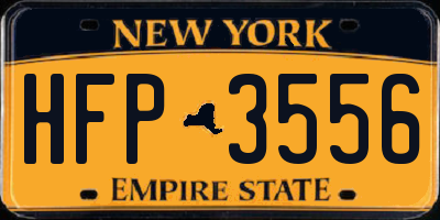 NY license plate HFP3556