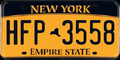 NY license plate HFP3558
