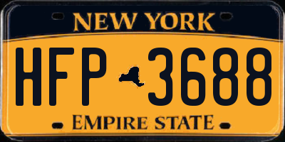 NY license plate HFP3688