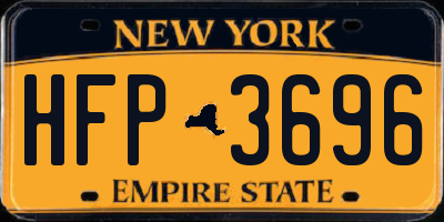 NY license plate HFP3696