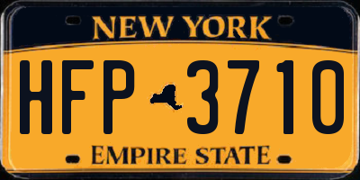 NY license plate HFP3710