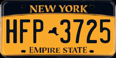 NY license plate HFP3725