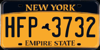 NY license plate HFP3732