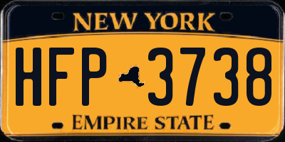 NY license plate HFP3738