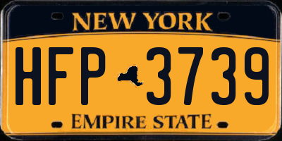 NY license plate HFP3739