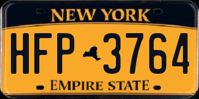NY license plate HFP3764