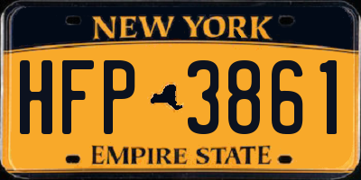 NY license plate HFP3861