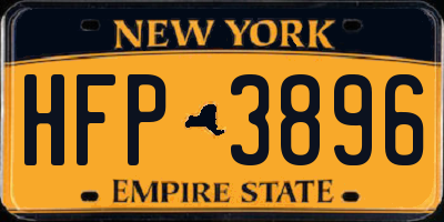 NY license plate HFP3896