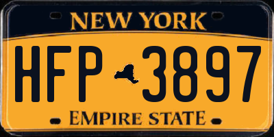 NY license plate HFP3897