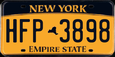 NY license plate HFP3898