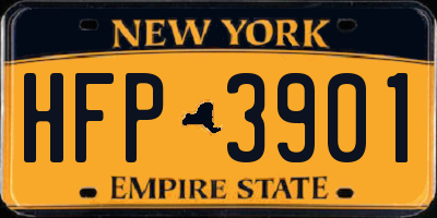 NY license plate HFP3901