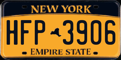 NY license plate HFP3906