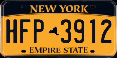 NY license plate HFP3912