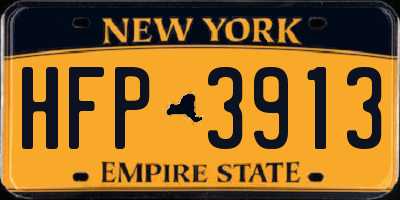 NY license plate HFP3913