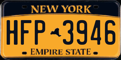 NY license plate HFP3946