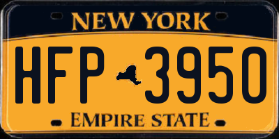 NY license plate HFP3950