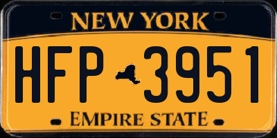 NY license plate HFP3951