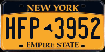 NY license plate HFP3952
