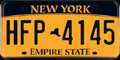 NY license plate HFP4145