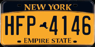 NY license plate HFP4146
