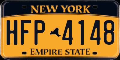 NY license plate HFP4148