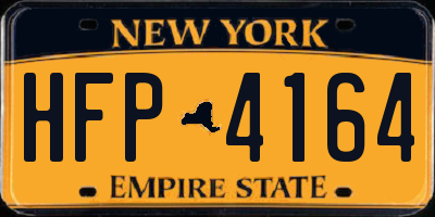NY license plate HFP4164