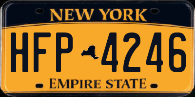 NY license plate HFP4246