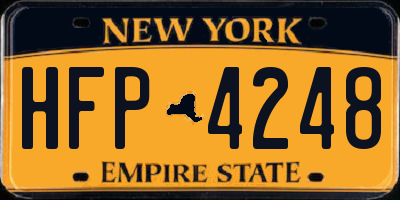 NY license plate HFP4248