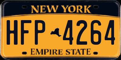 NY license plate HFP4264