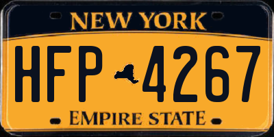 NY license plate HFP4267