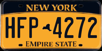 NY license plate HFP4272