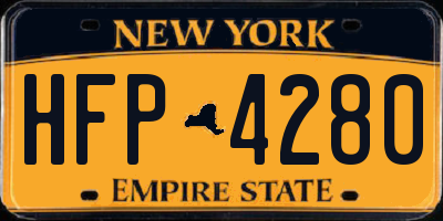 NY license plate HFP4280