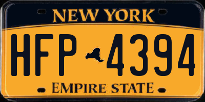 NY license plate HFP4394