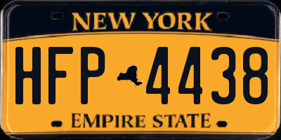 NY license plate HFP4438