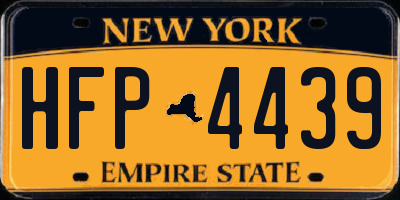 NY license plate HFP4439