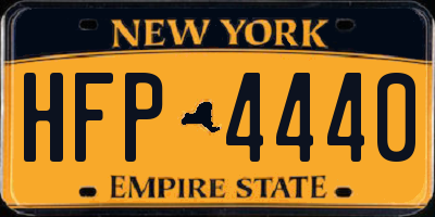 NY license plate HFP4440