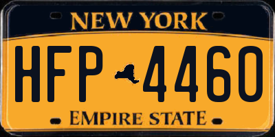 NY license plate HFP4460