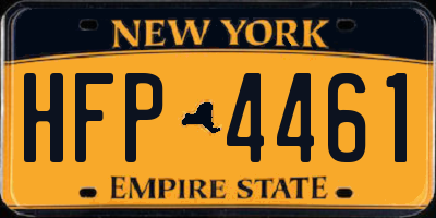 NY license plate HFP4461