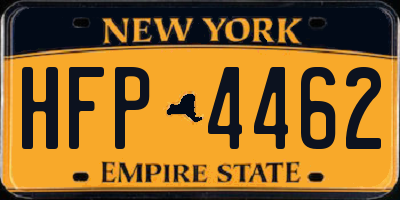 NY license plate HFP4462