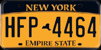 NY license plate HFP4464