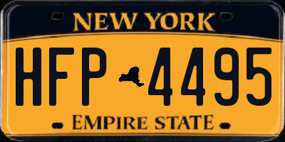 NY license plate HFP4495