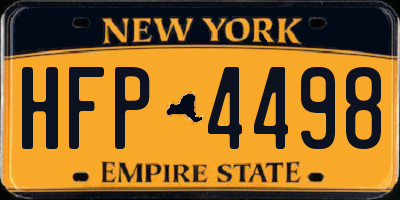 NY license plate HFP4498