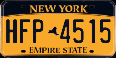 NY license plate HFP4515