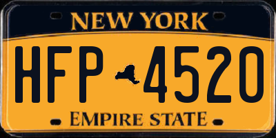 NY license plate HFP4520