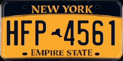 NY license plate HFP4561