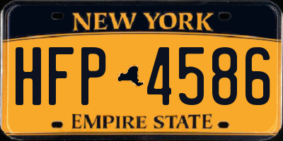 NY license plate HFP4586