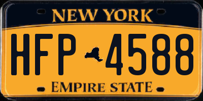 NY license plate HFP4588