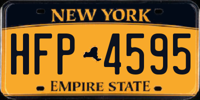 NY license plate HFP4595