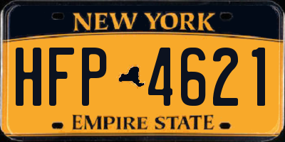 NY license plate HFP4621